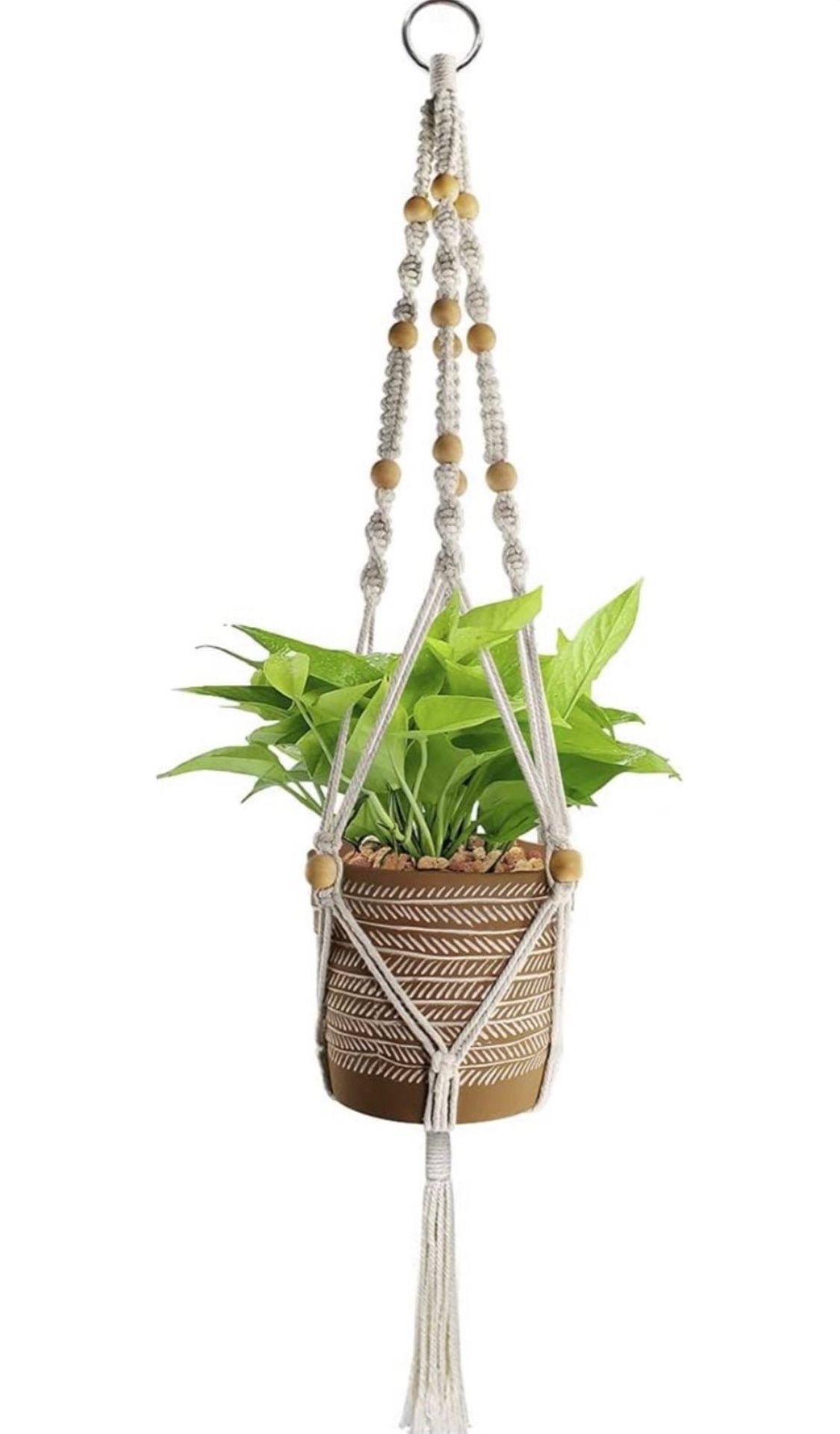 Macrame Plant Hangers (plant And Pot Not Included) 100cm (40") , Pack of 1