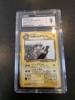 CGC 9 Dark Magneton Rocket Gang Holo Japanese Pokemon Card psa bgs graded