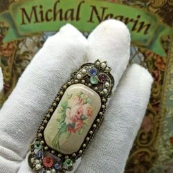 Michal Negrin Rings New
Made in Israel 
 One Size & Size 6-7 
$70 each 

Swarovski Crystals
Crystal flowers 