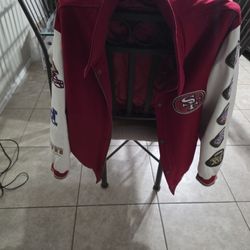 49ers Wool And Lambskin Varsity Superbowl Jacket