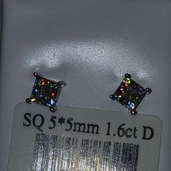 GRA Certified Moissanite Earrings 