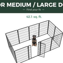 FXW Homeplus Indoor Outdoor Dog Pet Playpen Black 45-in, 12-panel NEW