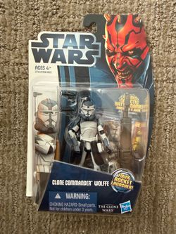 Star Wars Clone Wars CW17 Commander Wolffe Figure