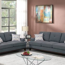 Brand New Grey Sofa & Loveseat 