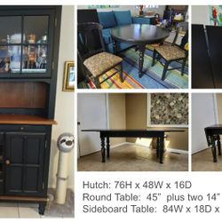 Quality Wood Dining Room Furniture Suite 