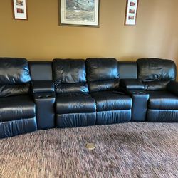 Black Reclining Sectional Free Delivery