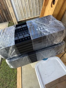 Plastic 5 shelf storage rack