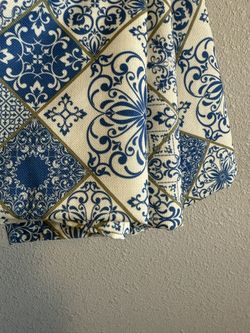 Blue Spanish Tile Table Runner