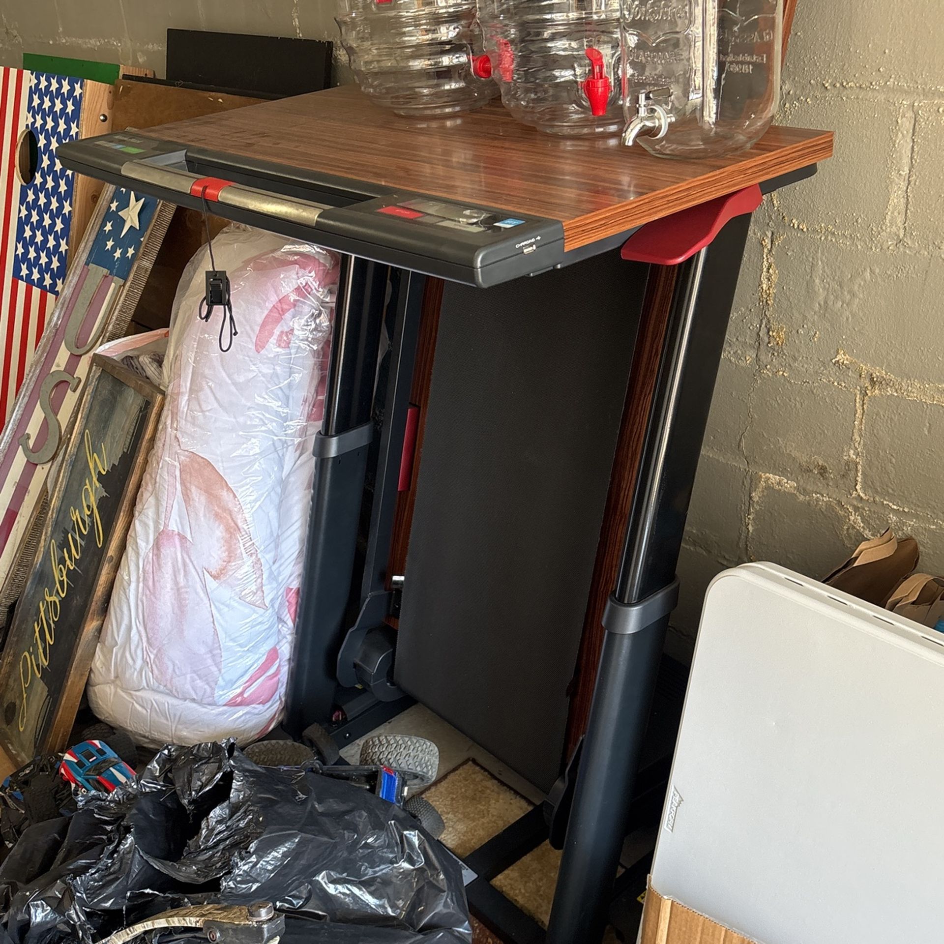 Walking Or Running Treadmill With Desk Attached