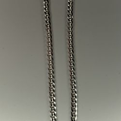 CUBAN BRACELET 8inch 3.5mm 925 STERLING SILVER 