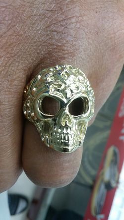 14k skull ring 21.6 grams solid any size