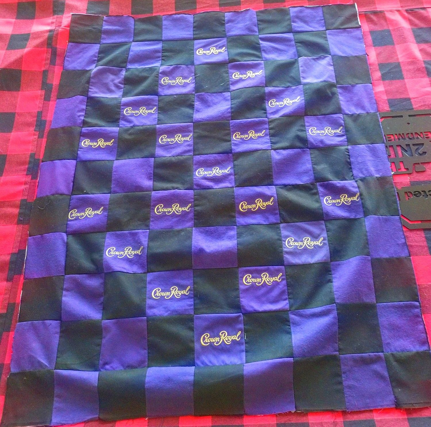 Crown Royal Quilt Made From bags. Can Do Any Color
