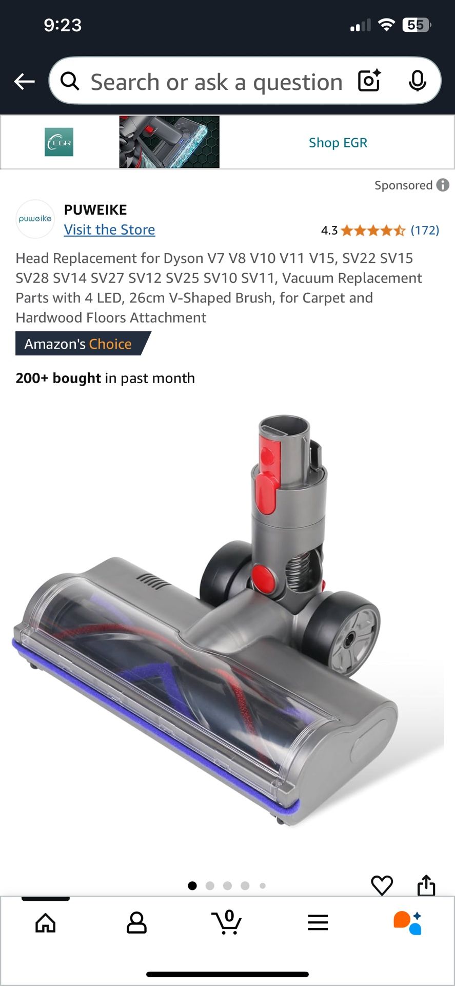 Replacement Head For Dyson Vacuum