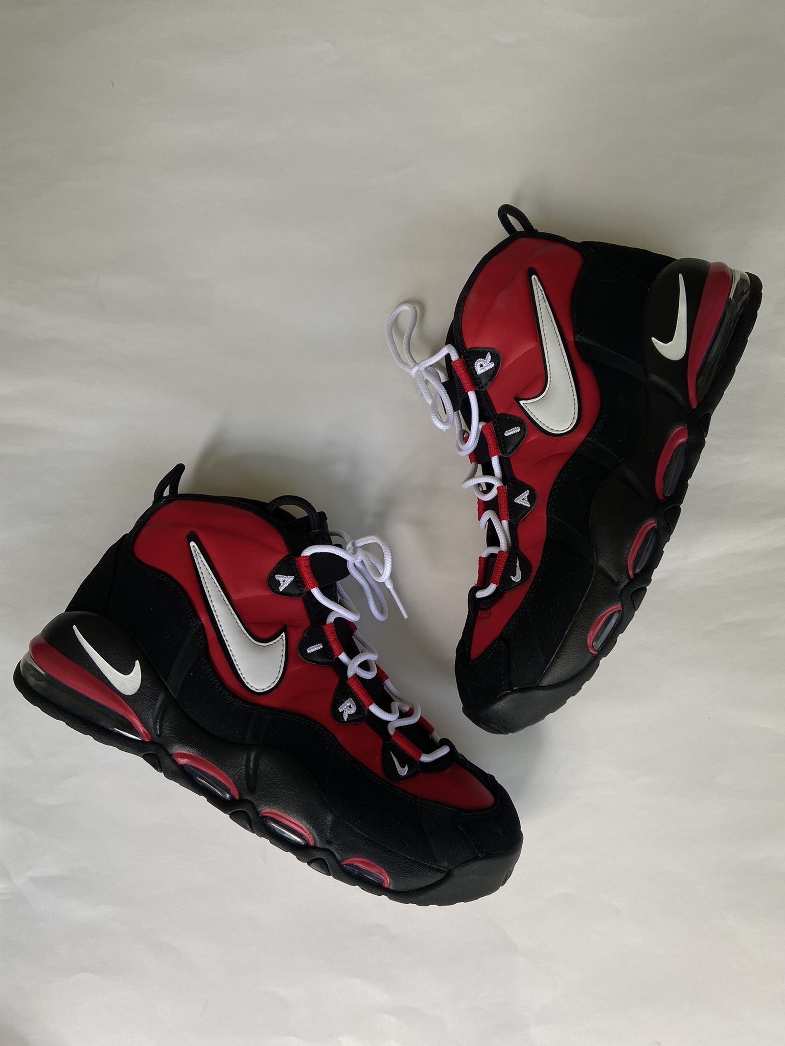 Nike Air Max Uptempo 95 Black Red Size Retro OG Basketball Shoes