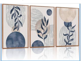 Boho Abstract Wall Art Set of 3
