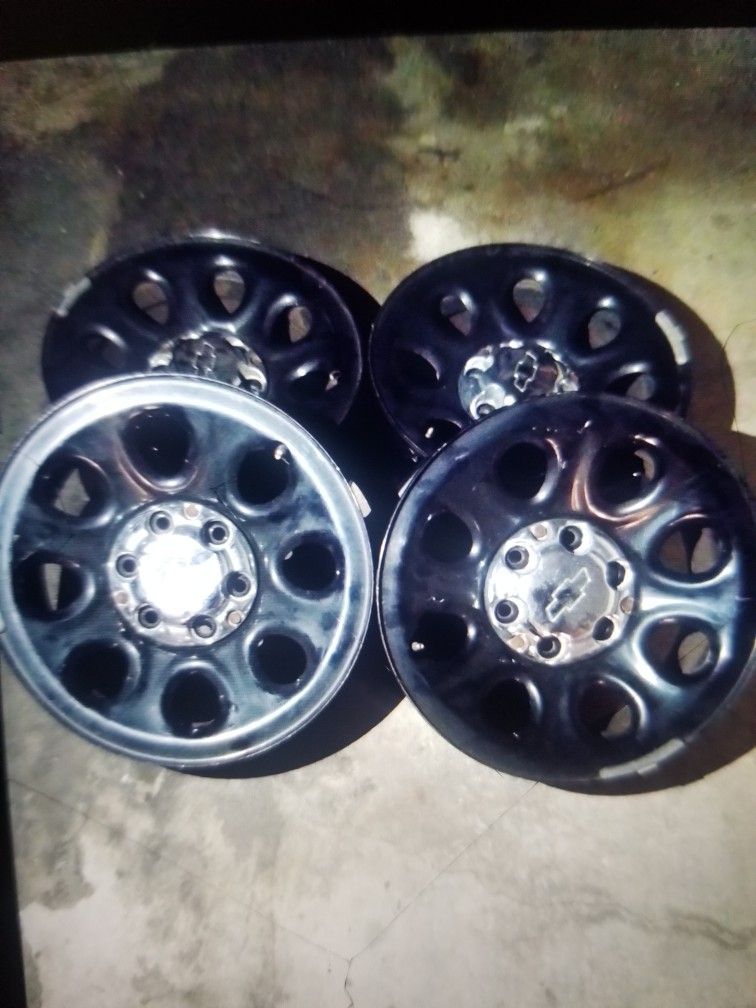 Set of CHEVY  WHEELS 17"  POLICE  LIMITED EDITION 