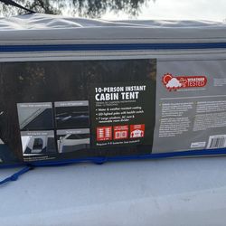 10-Person 14' x 10' Lighted Instant Cabin Tent, 40 lbs