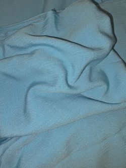 Blue rayon like fabric, 58" x 5.5 yards. 0714809