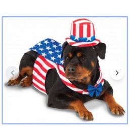 Dog 4 th of July Costume Disfraz para  perro