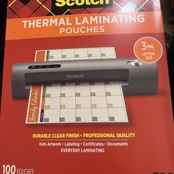 Scotch Thermal Laminating Pouches 