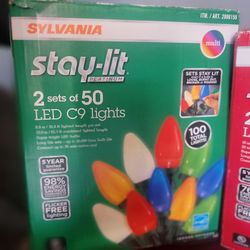 Xmas Lights Stay Lit 100lights