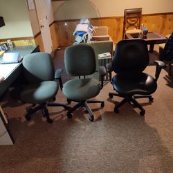 3 Like New Office Chairs