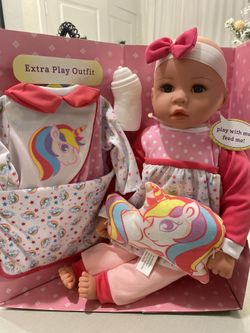 Kingstate Baby Emma 18” Be My Mommy Baby Doll Crafter Learning Activities Toy