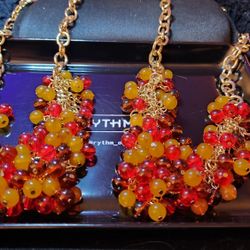 Hand Made Twin Beaded Gold Plated NECKLACES / Chokers