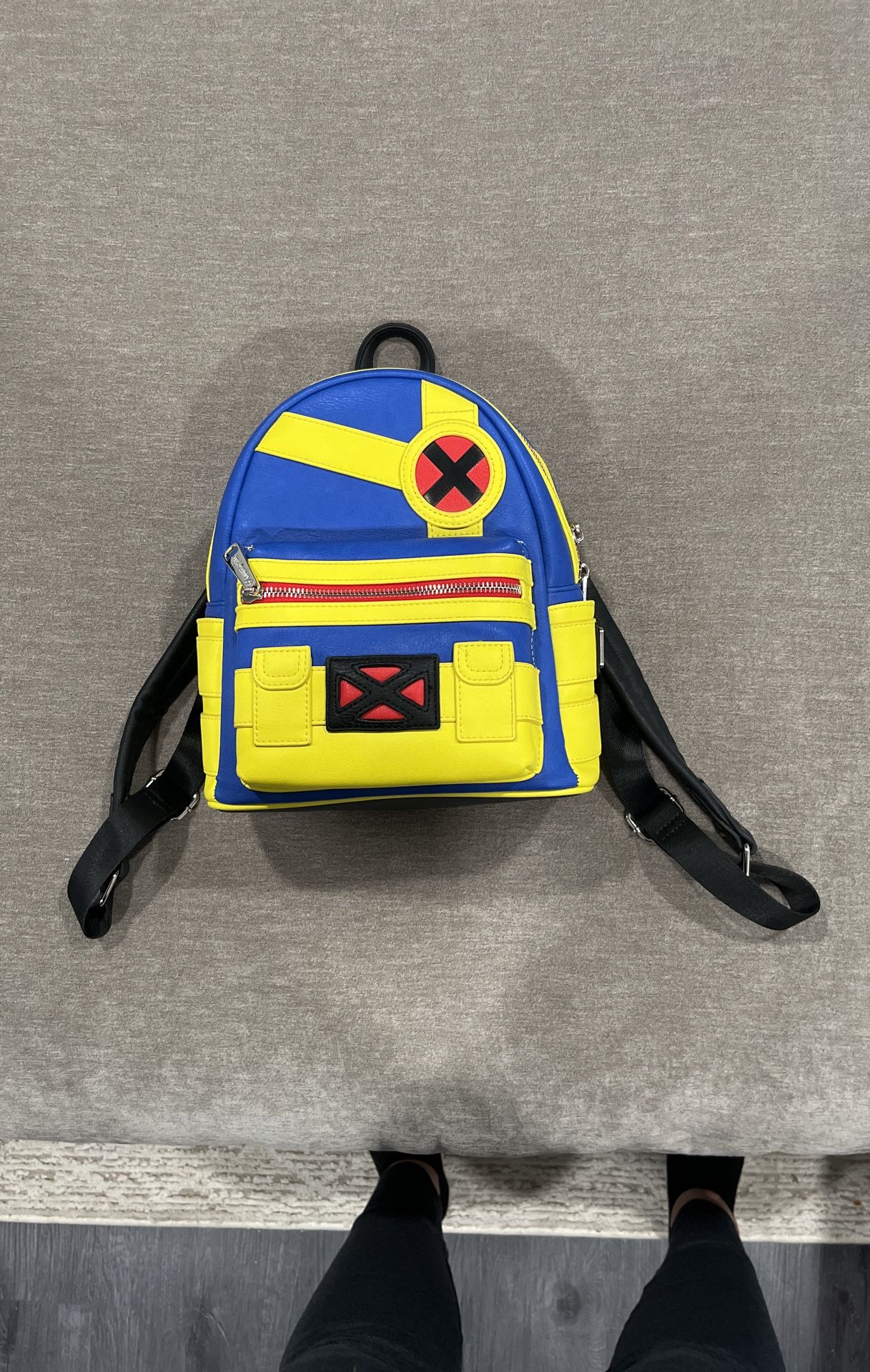 Loungefly X-Men Cyclops Suit Cosplay Costume Marvel Mini Backpack