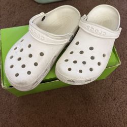 White Crocs 