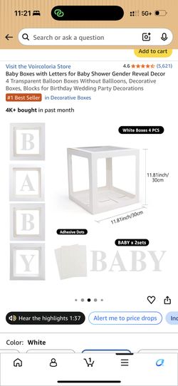 Baby Balloon Boxes