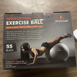NIB- Excercise Ball 55cm Black