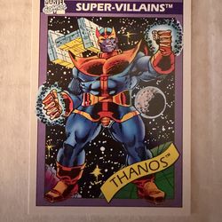 Rare 1990 Thanos Super-Villains Card Mint Condition