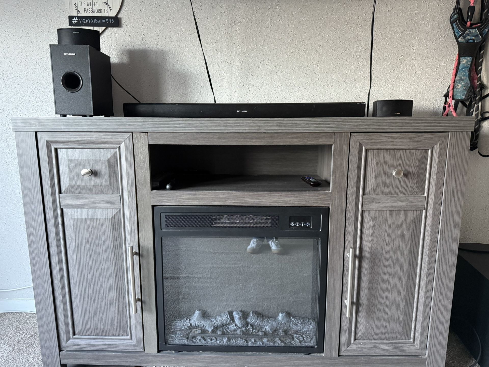 Fireplace TV stand