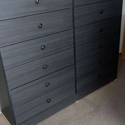 Dresser 12 Drawers Compress Wood 