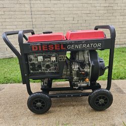 ETQ POWER DIESEL 6.6 KW GENERATOR ,WORKS GREAT EVERYTHING WORKS WITH NEW BATTERIE FOR EASY START