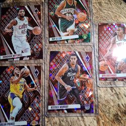 Lot Of 17 2023-2024 Panini Red Cracked Ice Prizm