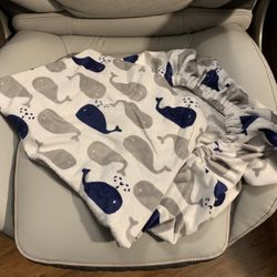 Whale changing pad Cover