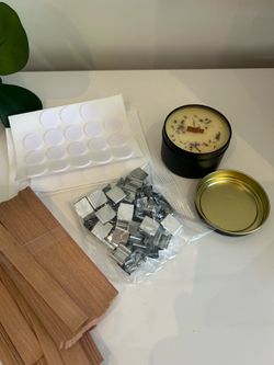 Candle making tins, balm containers and wicks