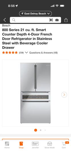 Bosch 800 Series French Door Refrigerator w/wine Drawer