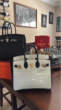 Birkin 25 - Togo Black Leather & Custom Exotic