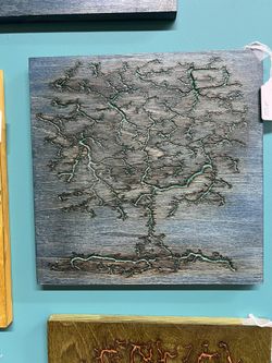One Of A Kind, Hand Made Fractal Wood Art