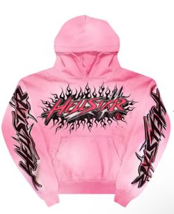 hellstar brainwashed hoodie pink SIZE M