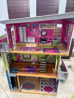 KidKraft Super Model Wooden Dollhouse with Elevator
