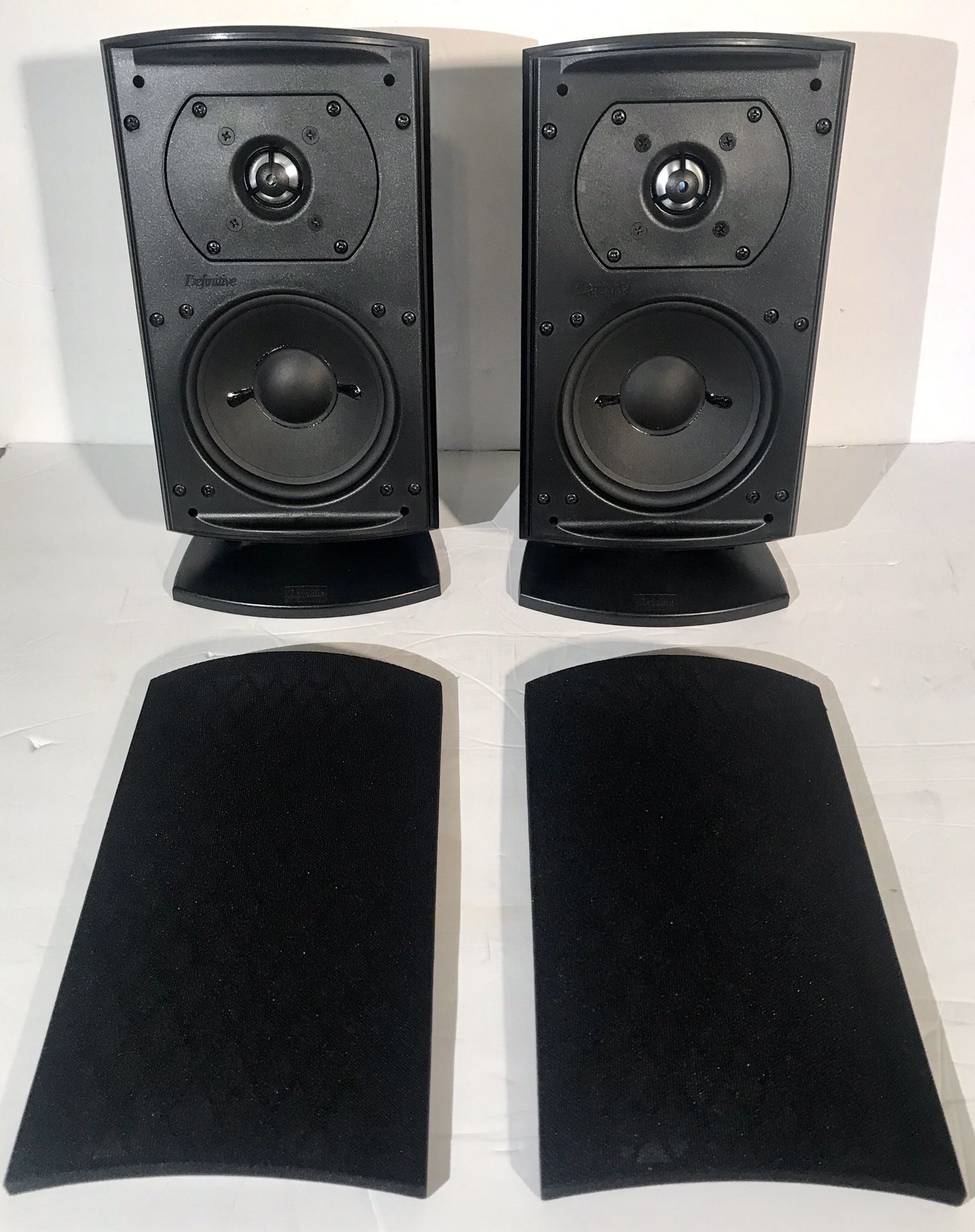 Definitive Technology Pro Cinema Pro Monitor100 Stereo Audio Speakers W/Stands