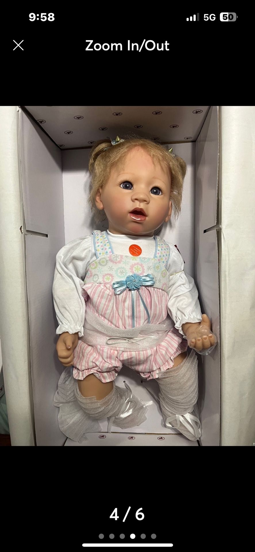 Ashton Drake Doll Sleeptyme Emma New 