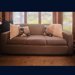 Grey Full Size Sleeper Sofa 