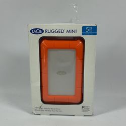 New LaCie 2.5" Rugged Mini 5TB USB-C to USB-C HDD LRD0TU5