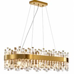 16-light Golden Luxury Crystal Chandelier For
