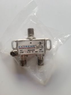  Coax 2-way Video Cable Splitter

